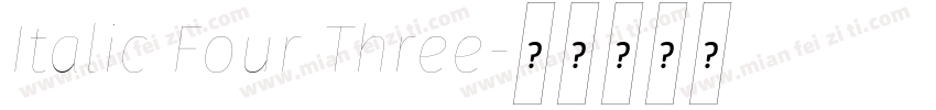 Italic Four Three字体转换